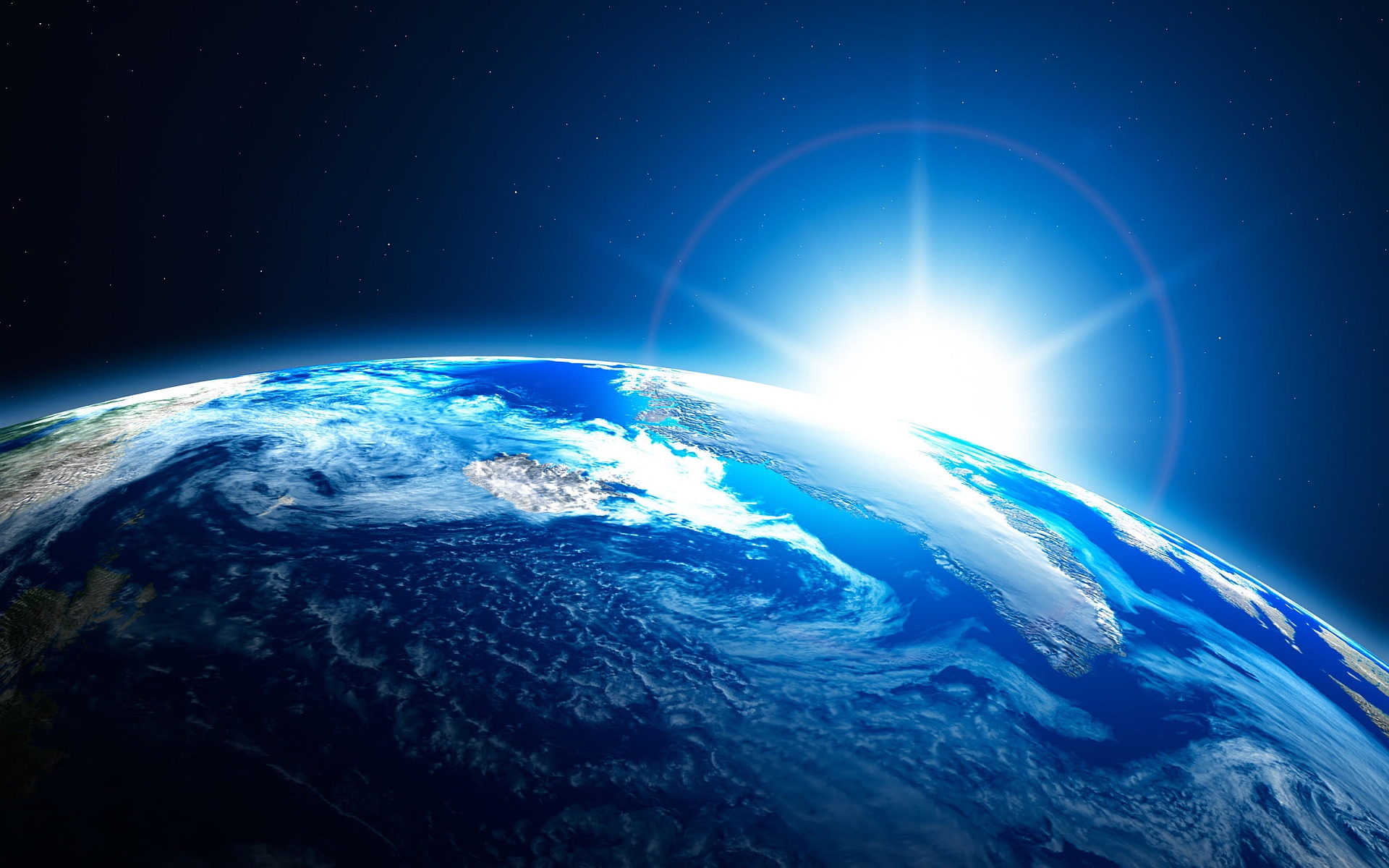 terra do espaço